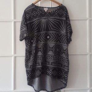 LuLaRoe Irma Tunic Sunburst Dot Print Small Top Small